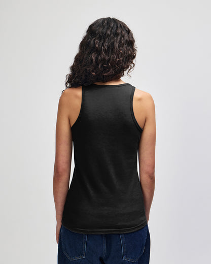 American Apparel CVC Womens Racerneck Tank - Black