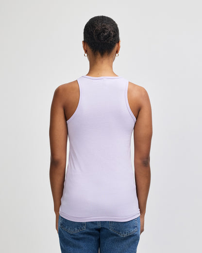 American Apparel CVC Womens Racerneck Tank - Heather Lilac