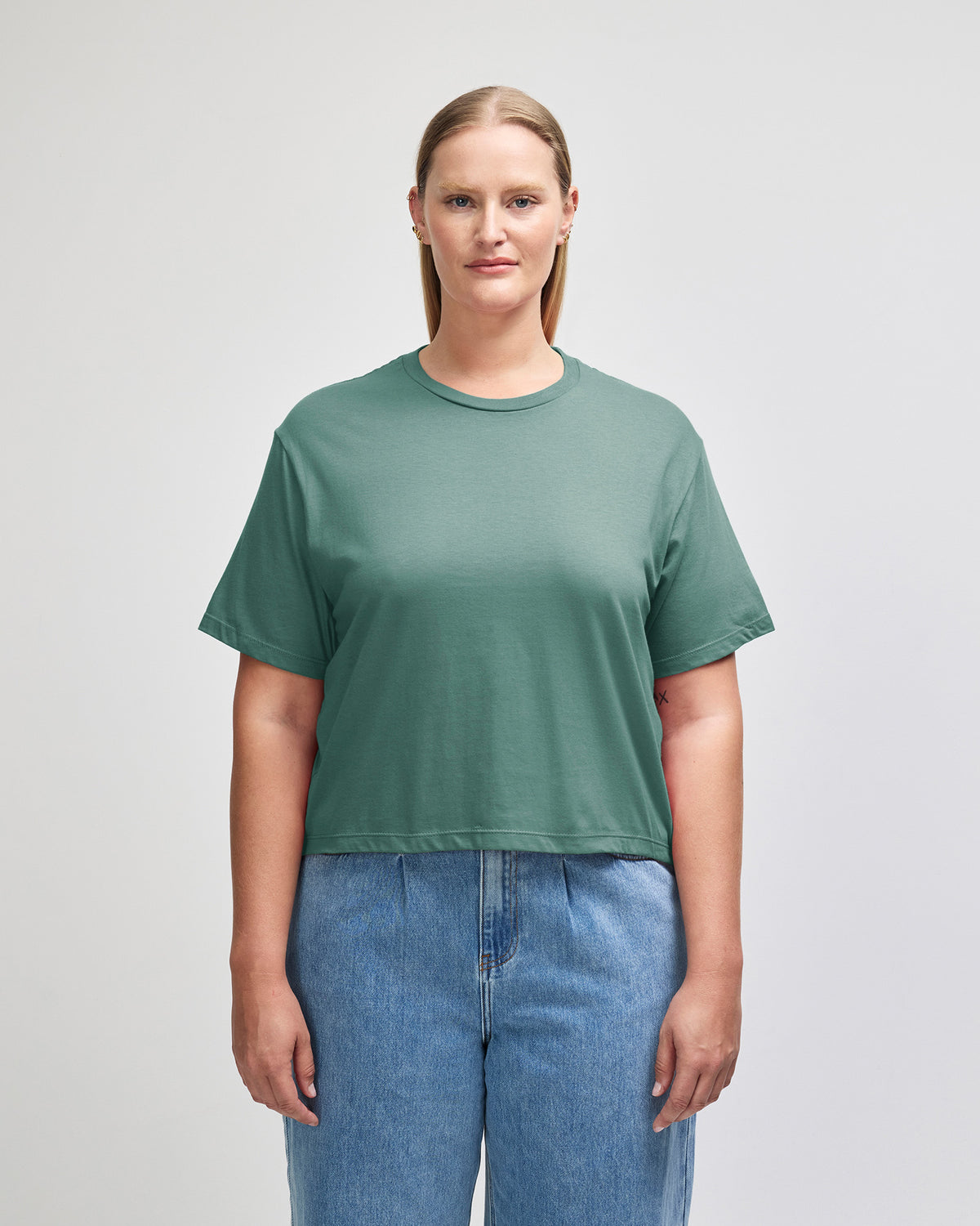 American Apparel Women's Fine Jersey Boxy T-Shirt - Arctic