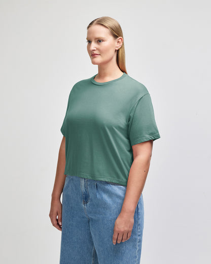American Apparel Women's Fine Jersey Boxy T-Shirt - Arctic