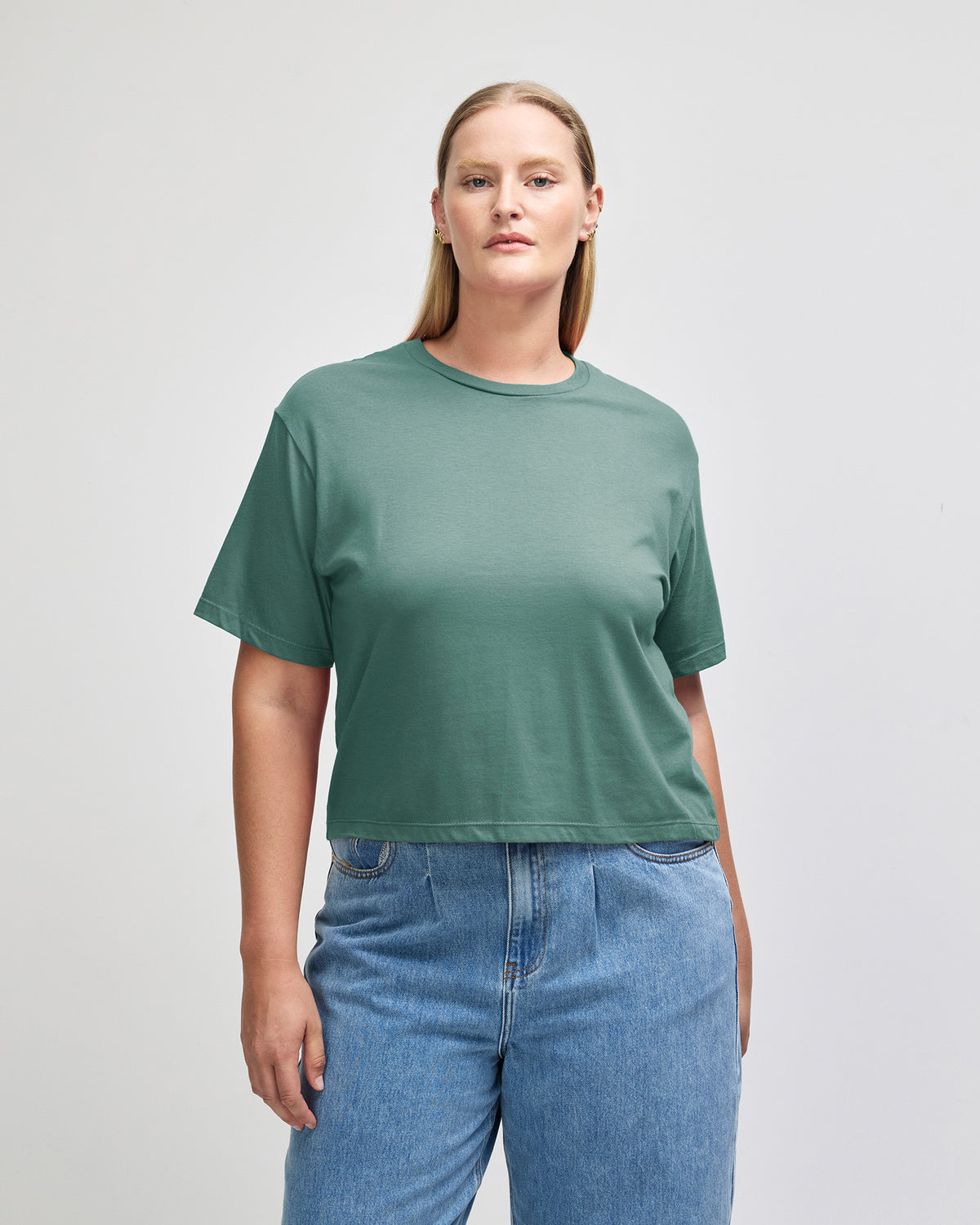 American Apparel Women's Fine Jersey Boxy T-Shirt - Arctic