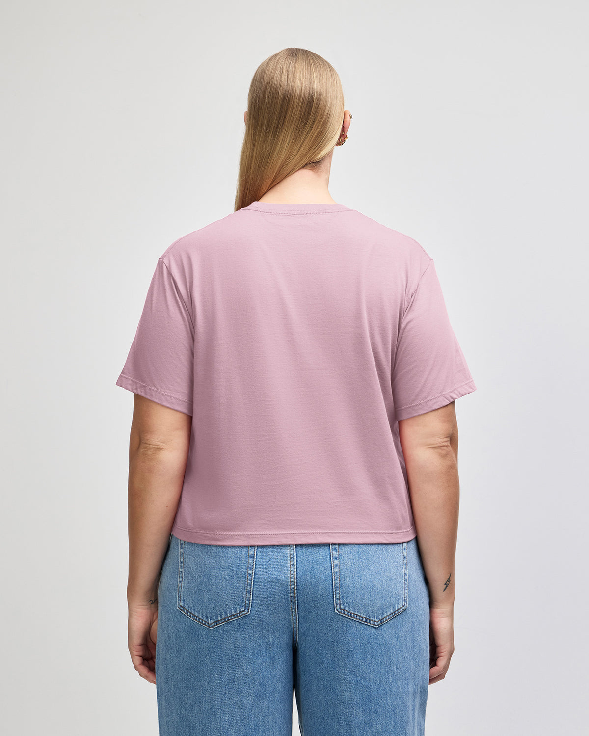 American Apparel Women's Fine Jersey Boxy T-Shirt - Blush