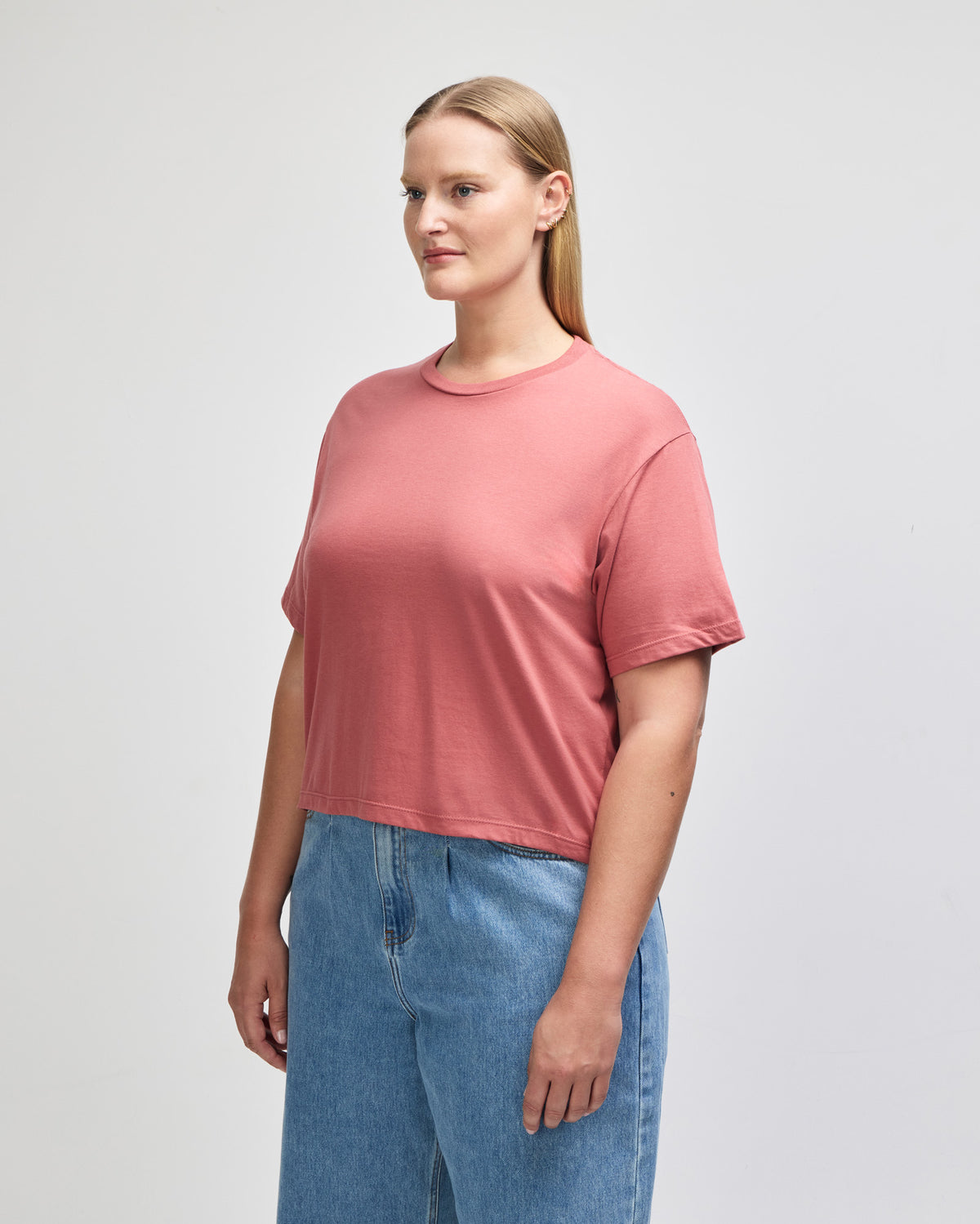 American Apparel Women's Fine Jersey Boxy T-Shirt - Canyon
