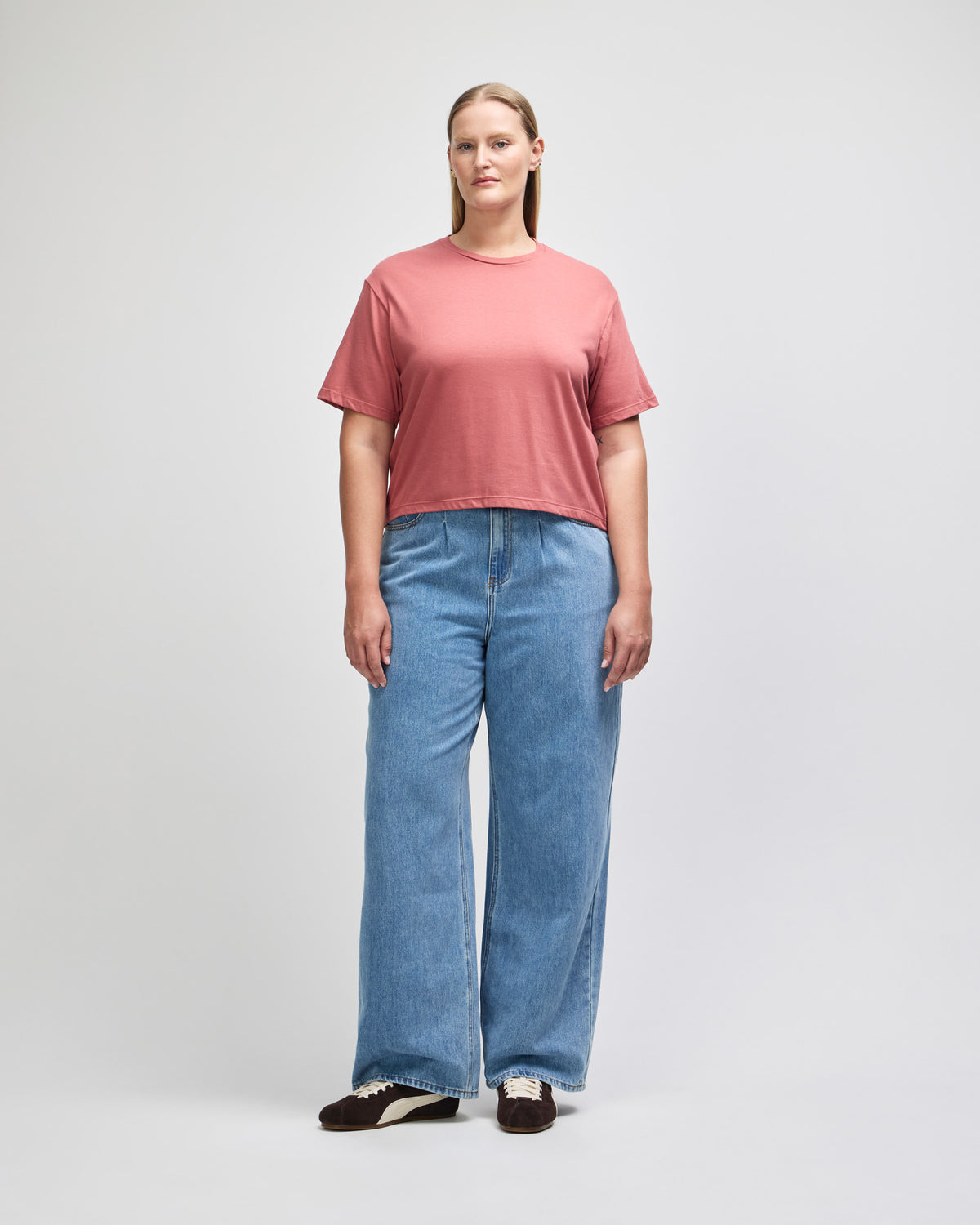 American Apparel Women's Fine Jersey Boxy T-Shirt - Canyon