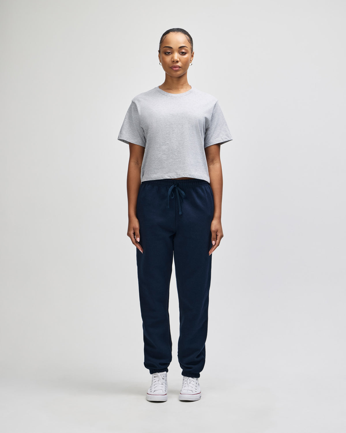 American Apparel Women's Fine Jersey Boxy T-Shirt - Heather Grey