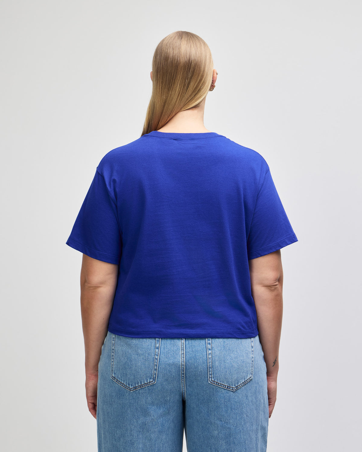 American Apparel Women's Fine Jersey Boxy T-Shirt - Lapis