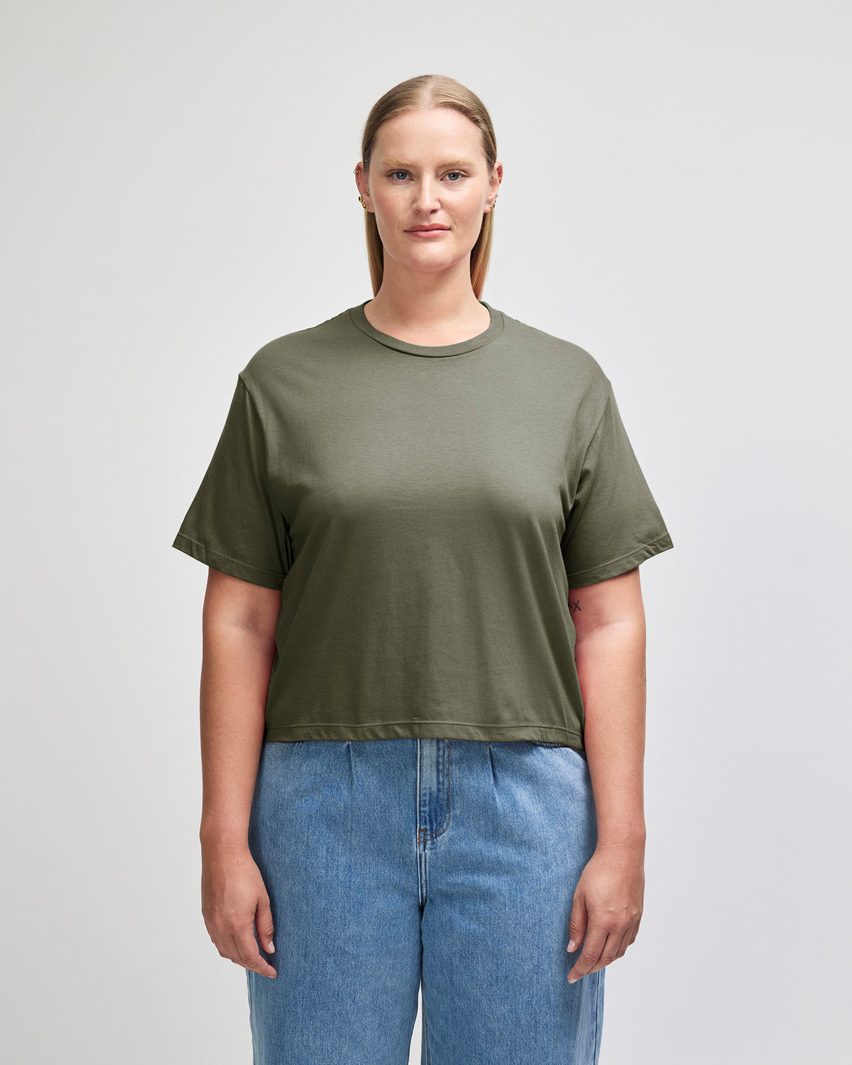 American Apparel Women's Fine Jersey Boxy T-Shirt - Lieutenant