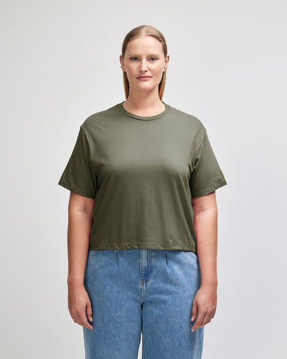 American Apparel Women's Fine Jersey Boxy T-Shirt - Lieutenant