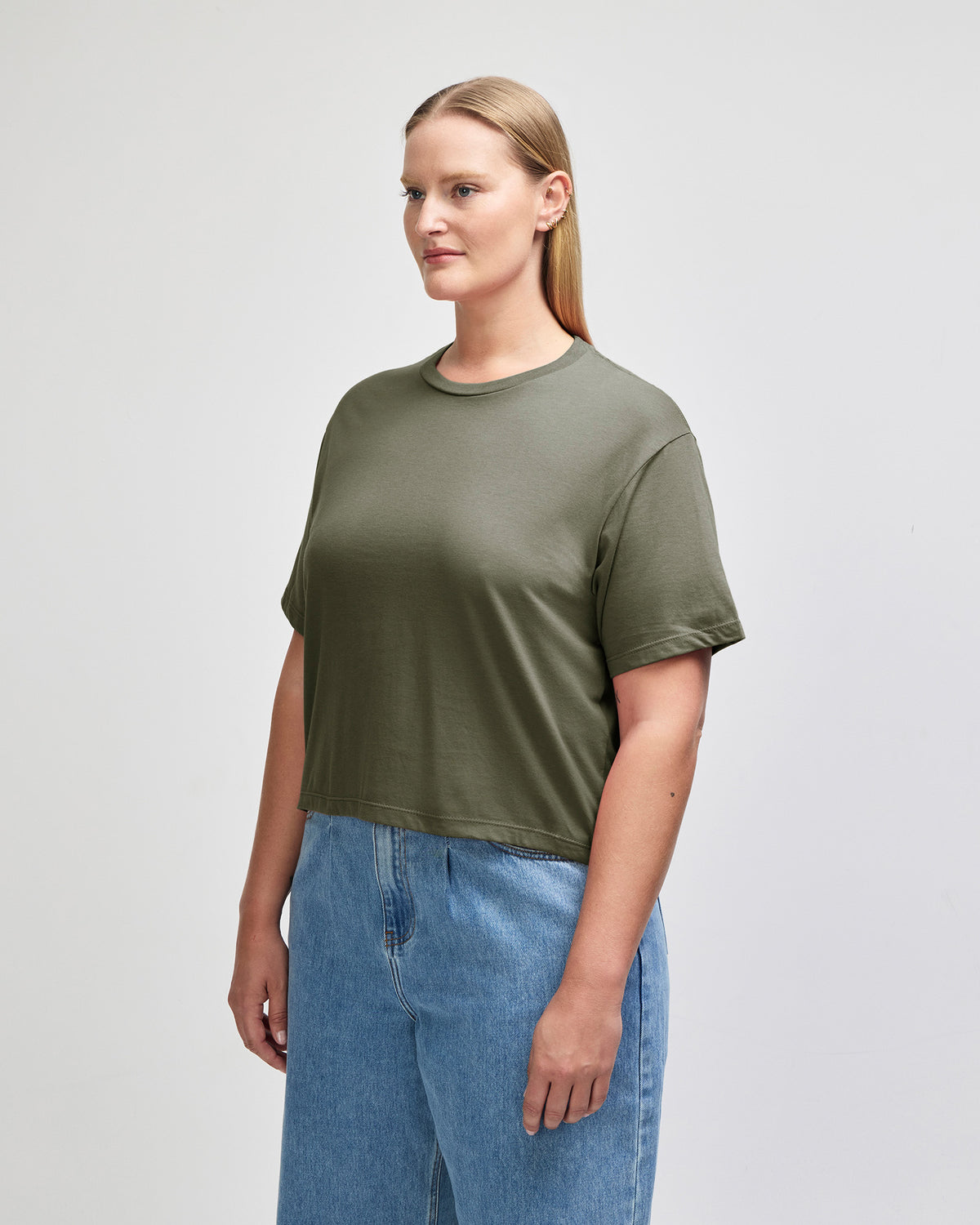 American Apparel Women's Fine Jersey Boxy T-Shirt - Lieutenant