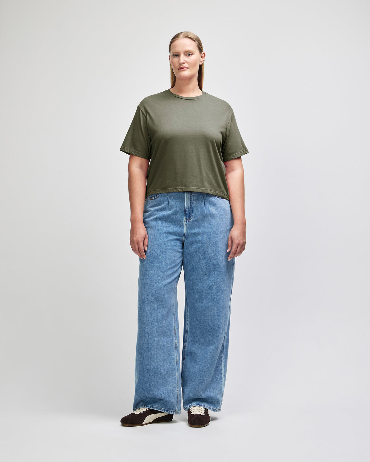 American Apparel Women's Fine Jersey Boxy T-Shirt - Lieutenant