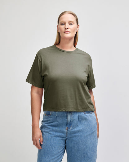American Apparel Women's Fine Jersey Boxy T-Shirt - Lieutenant