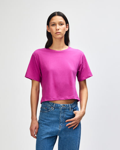 American Apparel Women's Fine Jersey Boxy T-Shirt - Super Pink