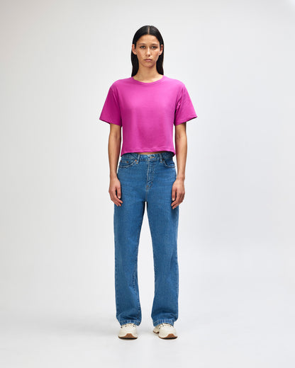 American Apparel Women's Fine Jersey Boxy T-Shirt - Super Pink