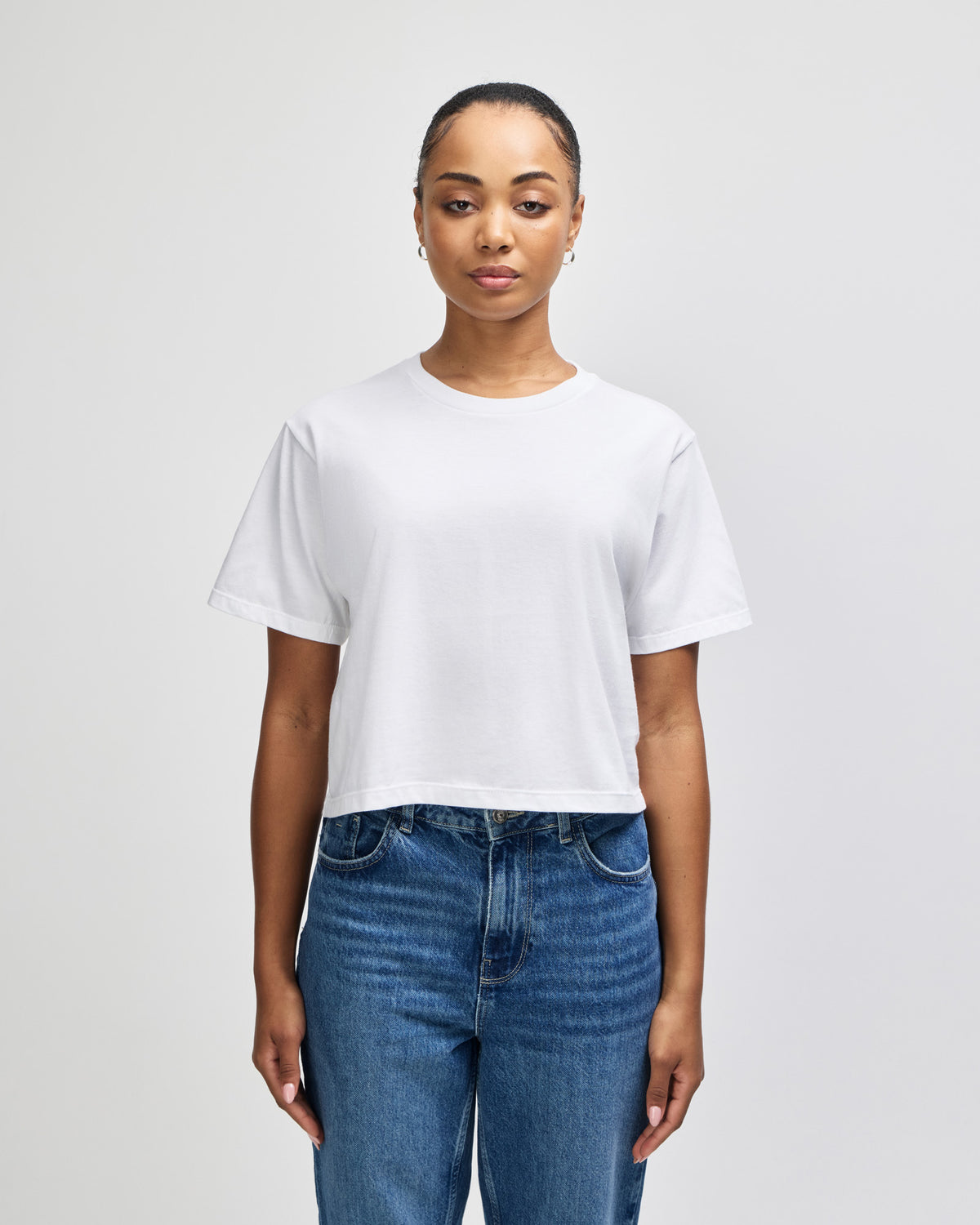 American Apparel Women's Fine Jersey Boxy T-Shirt - White