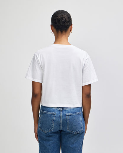American Apparel Women's Fine Jersey Boxy T-Shirt - White