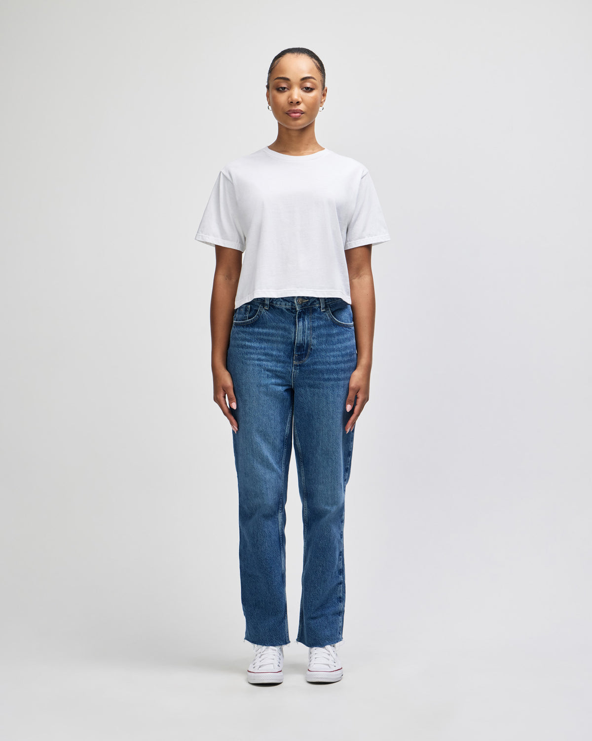 American Apparel Women's Fine Jersey Boxy T-Shirt - White