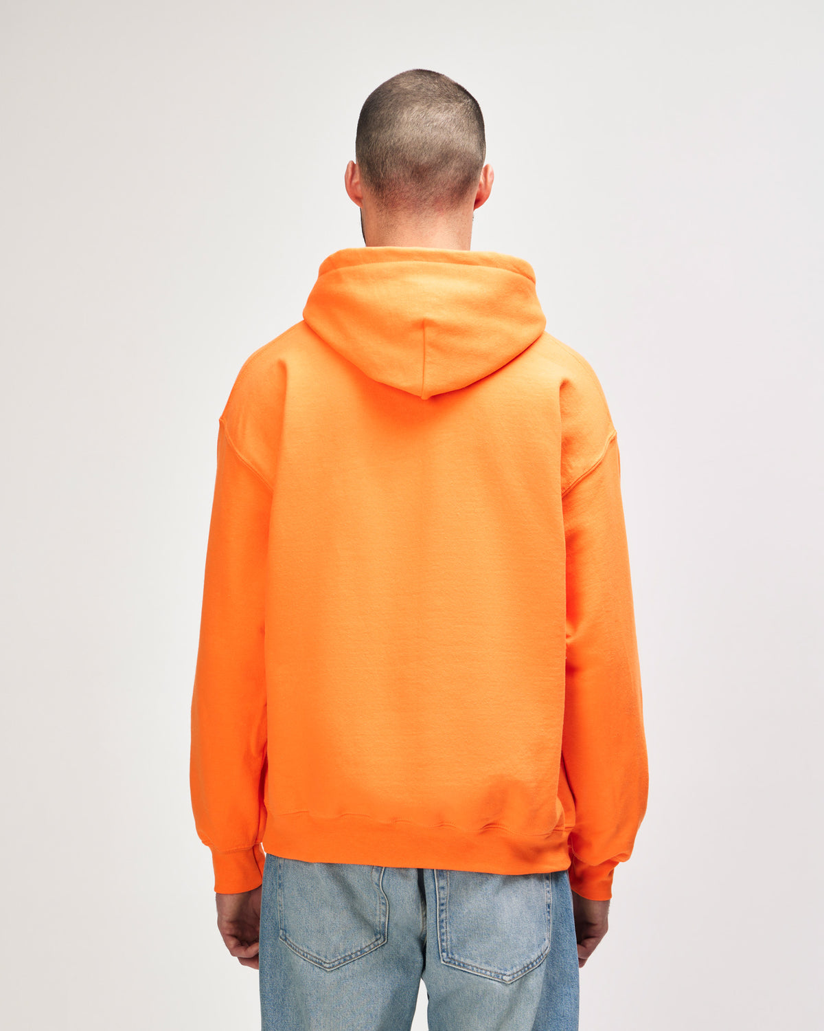 Gildan DryBlend Adult Hooded Sweatshirt - Safety Orange