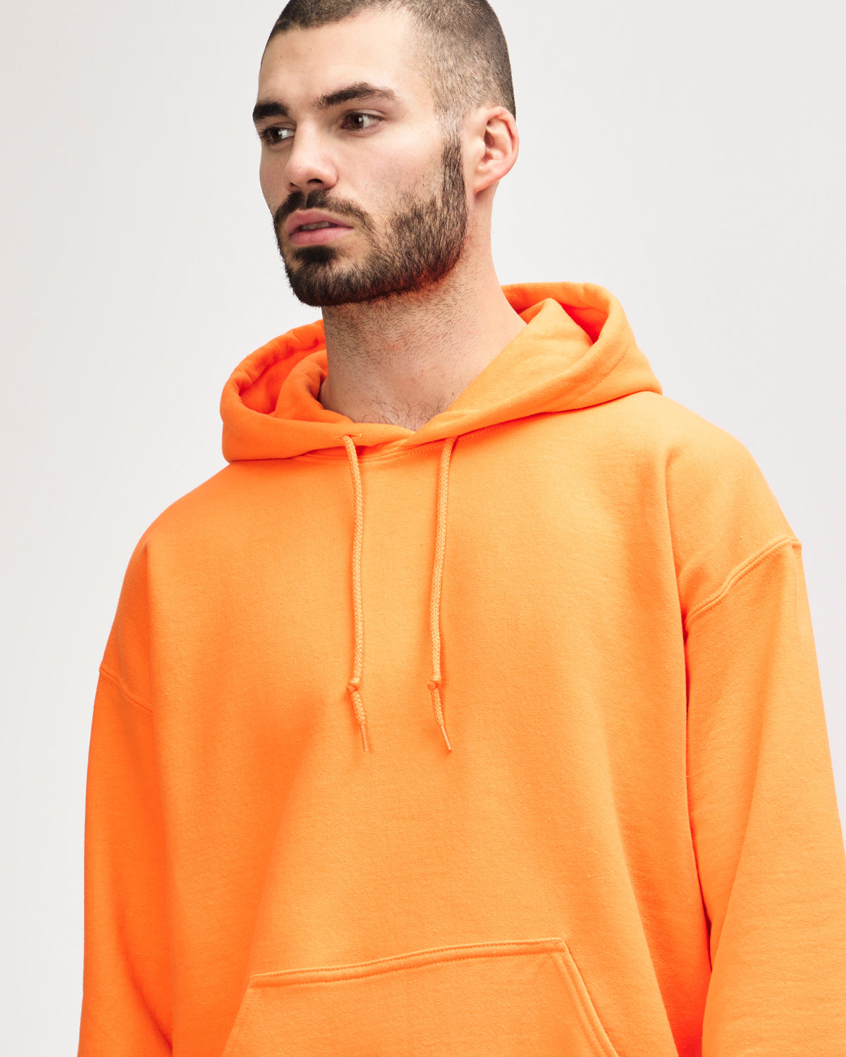 Gildan DryBlend Adult Hooded Sweatshirt - Safety Orange