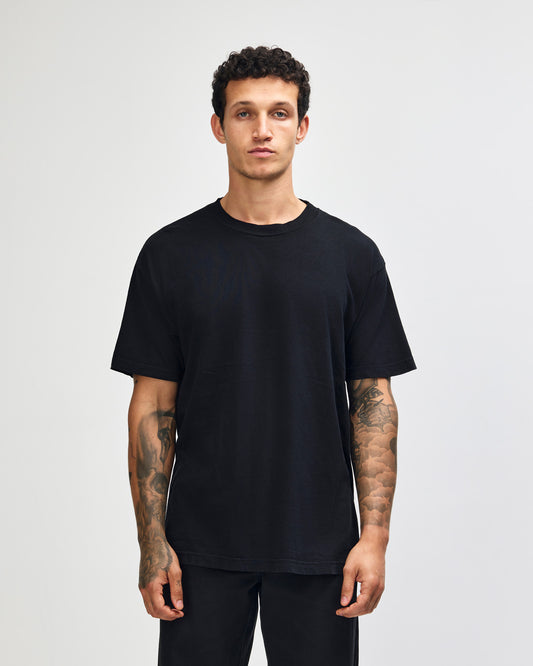 American Apparel Unisex Garment Dyed Heavyweight Cotton T-Shirt - Black