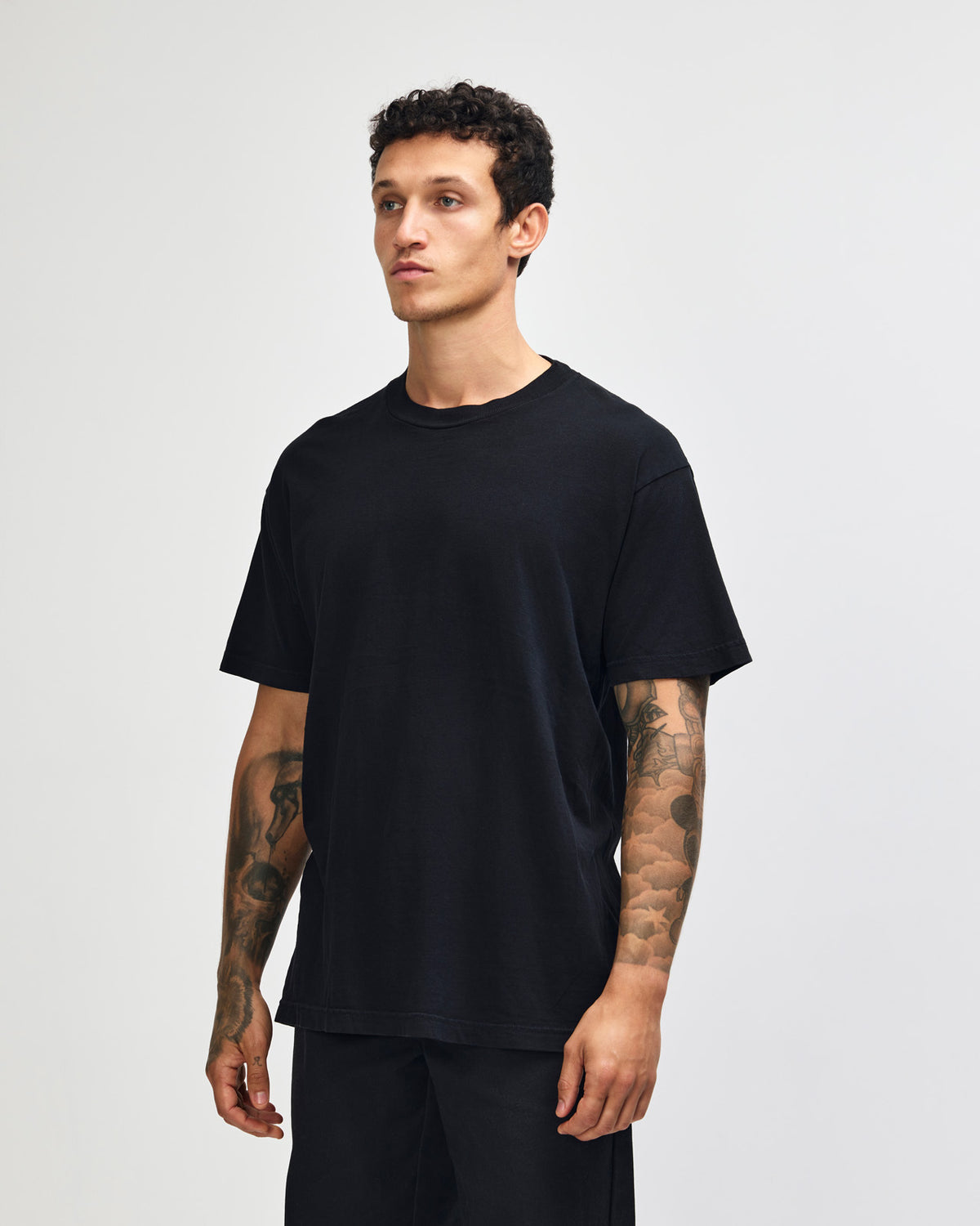 American Apparel Unisex Garment Dyed Heavyweight Cotton T-Shirt - Black