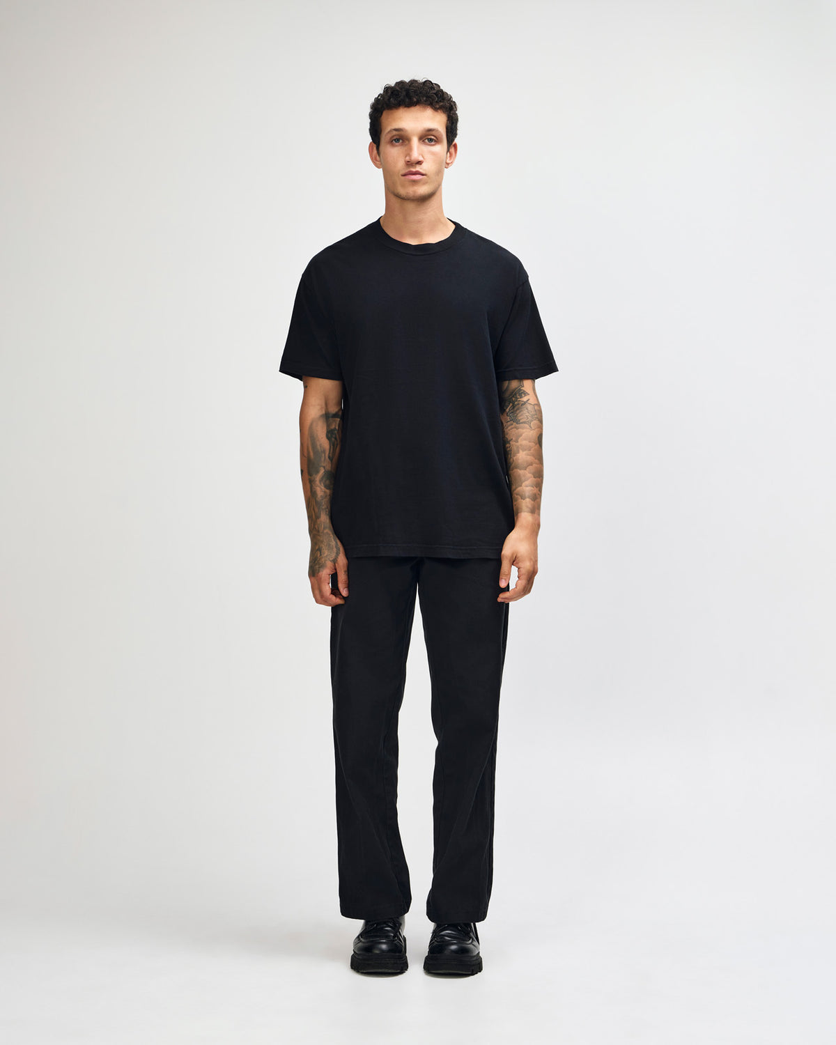 American Apparel Unisex Garment Dyed Heavyweight Cotton T-Shirt - Black
