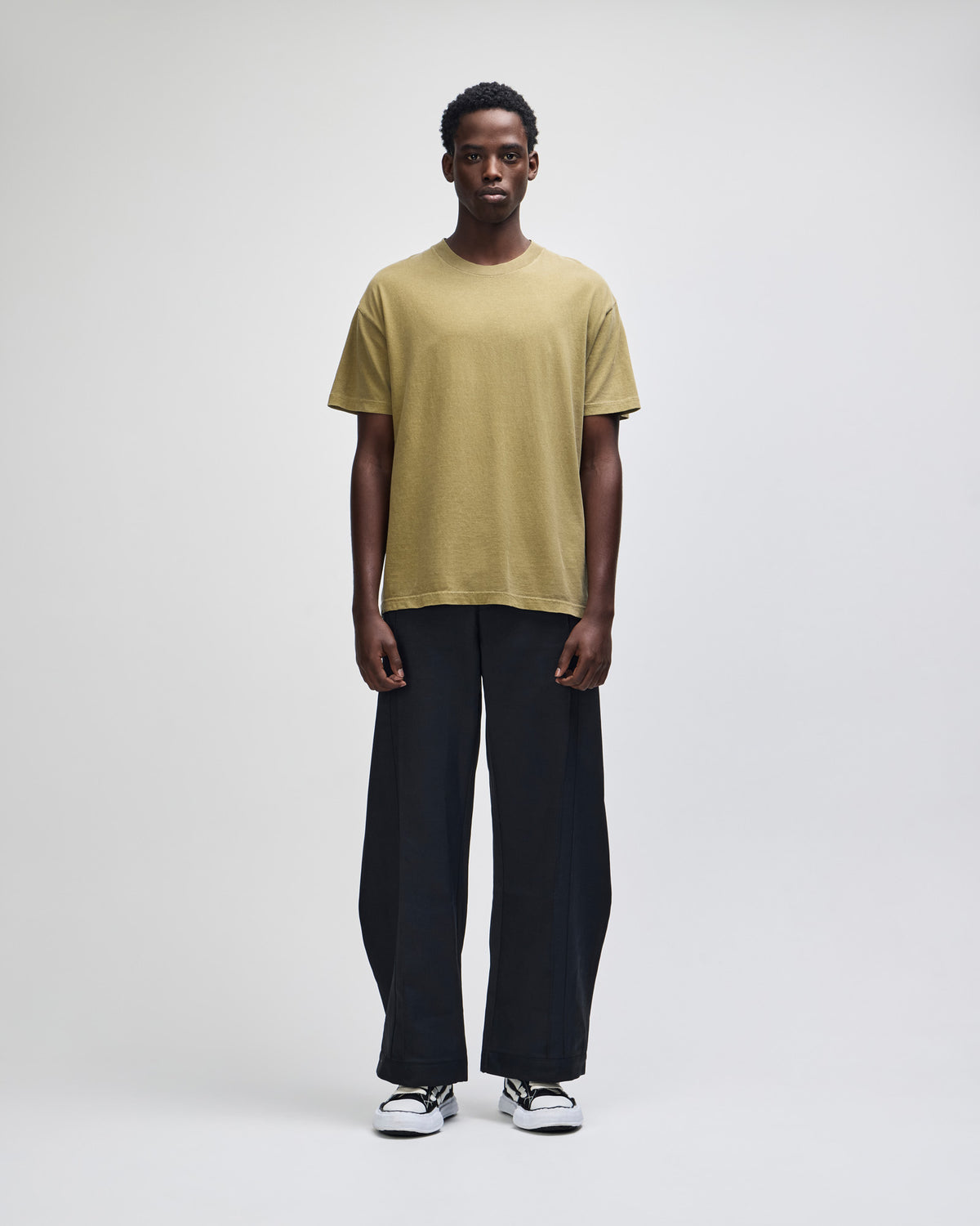 American Apparel Unisex Garment Dyed Heavyweight Cotton T-Shirt - Faded Army