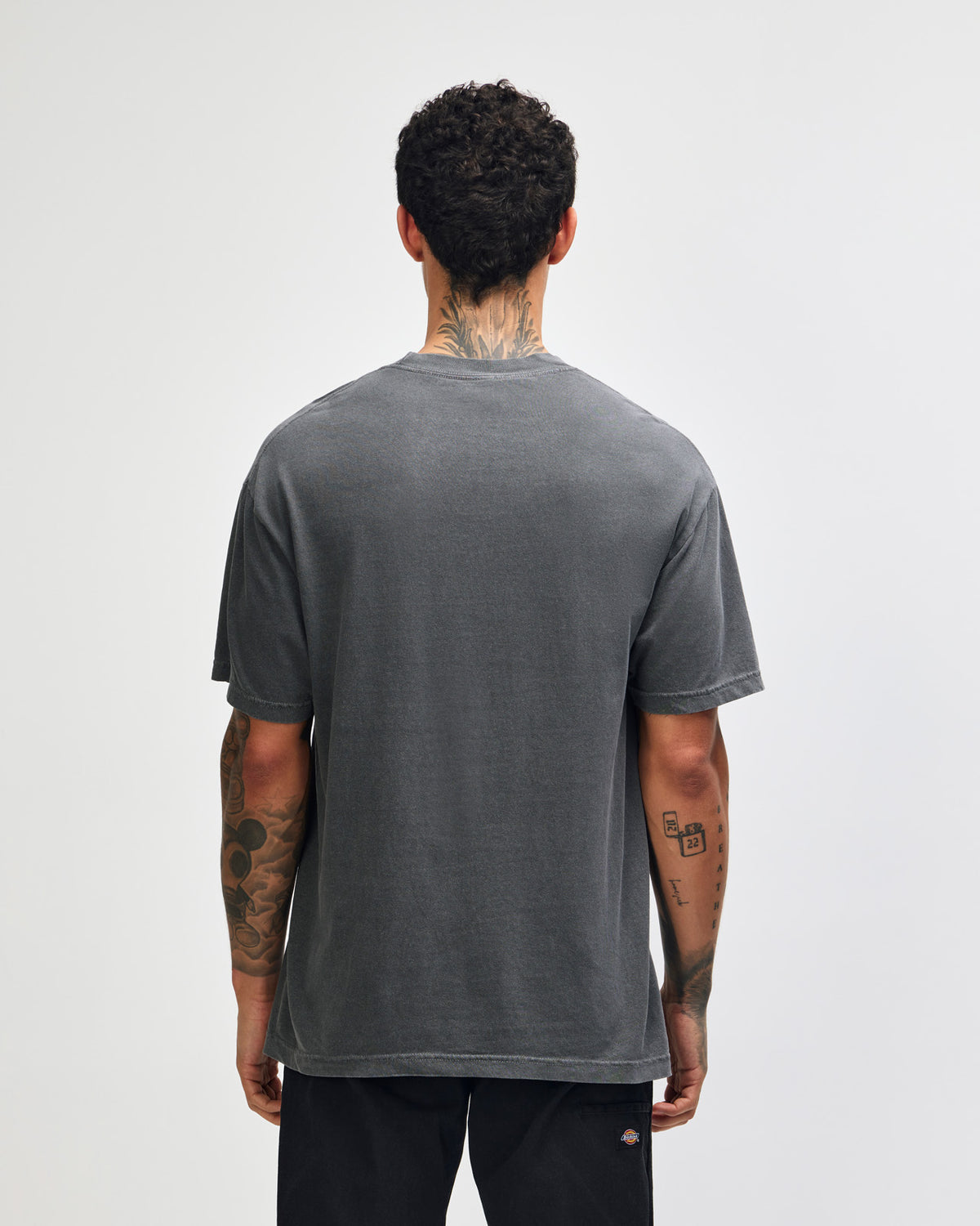American Apparel Unisex Garment Dyed Heavyweight Cotton T-Shirt - Faded Black