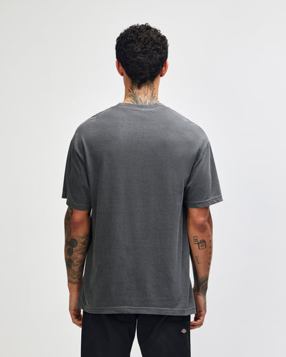 American Apparel Unisex Garment Dyed Heavyweight Cotton T-Shirt - Faded Black