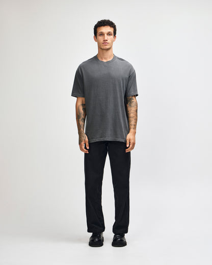American Apparel Unisex Garment Dyed Heavyweight Cotton T-Shirt - Faded Black