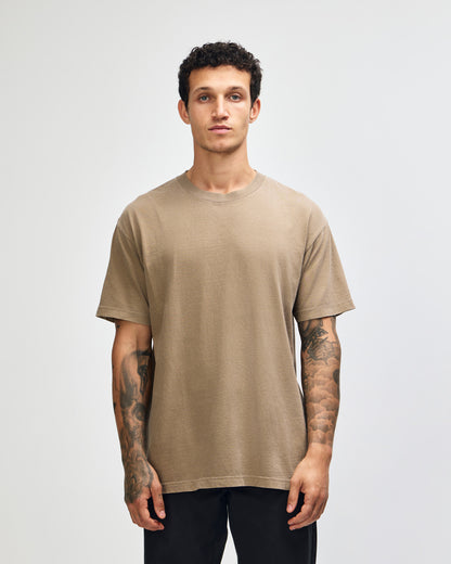 American Apparel Unisex Garment Dyed Heavyweight Cotton T-Shirt - Faded Brown