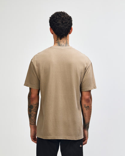 American Apparel Unisex Garment Dyed Heavyweight Cotton T-Shirt - Faded Brown