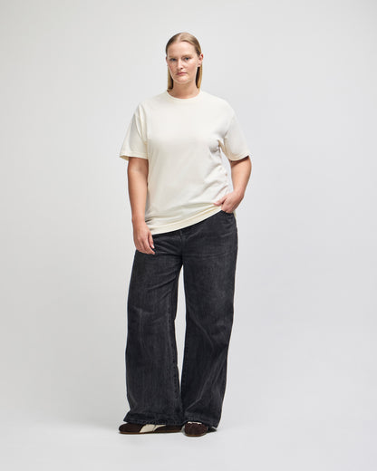 American Apparel Unisex Garment Dyed Heavyweight Cotton T-Shirt - Faded Cream