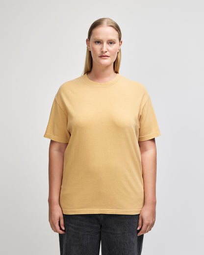 American Apparel Unisex Garment Dyed Heavyweight Cotton T-Shirt - Faded Mustard