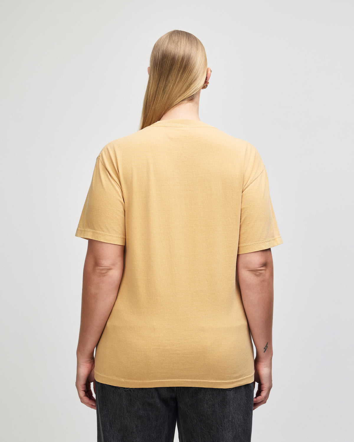 American Apparel Unisex Garment Dyed Heavyweight Cotton T-Shirt - Faded Mustard