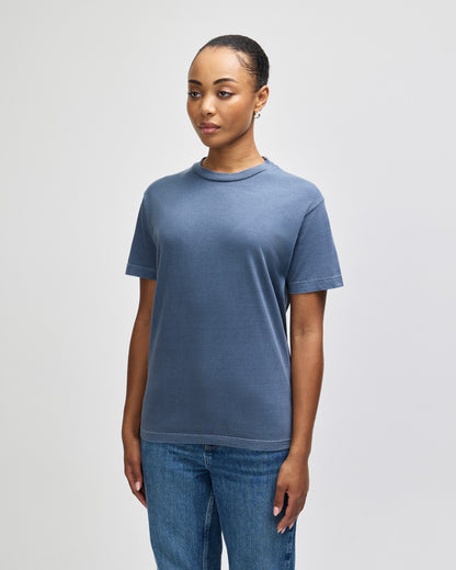 American Apparel Unisex Garment Dyed Heavyweight Cotton T-Shirt - Faded Navy