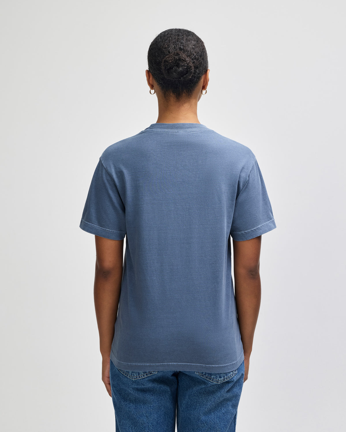 American Apparel Unisex Garment Dyed Heavyweight Cotton T-Shirt - Faded Navy