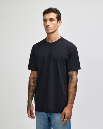American Apparel Unisex Garment Dyed Heavyweight Cotton T-Shirt - Black