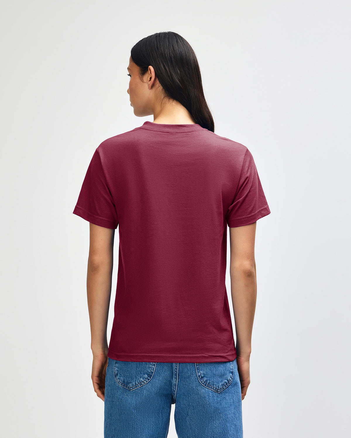 American Apparel Heavyweight Cotton Unisex T-Shirt - Burgundy