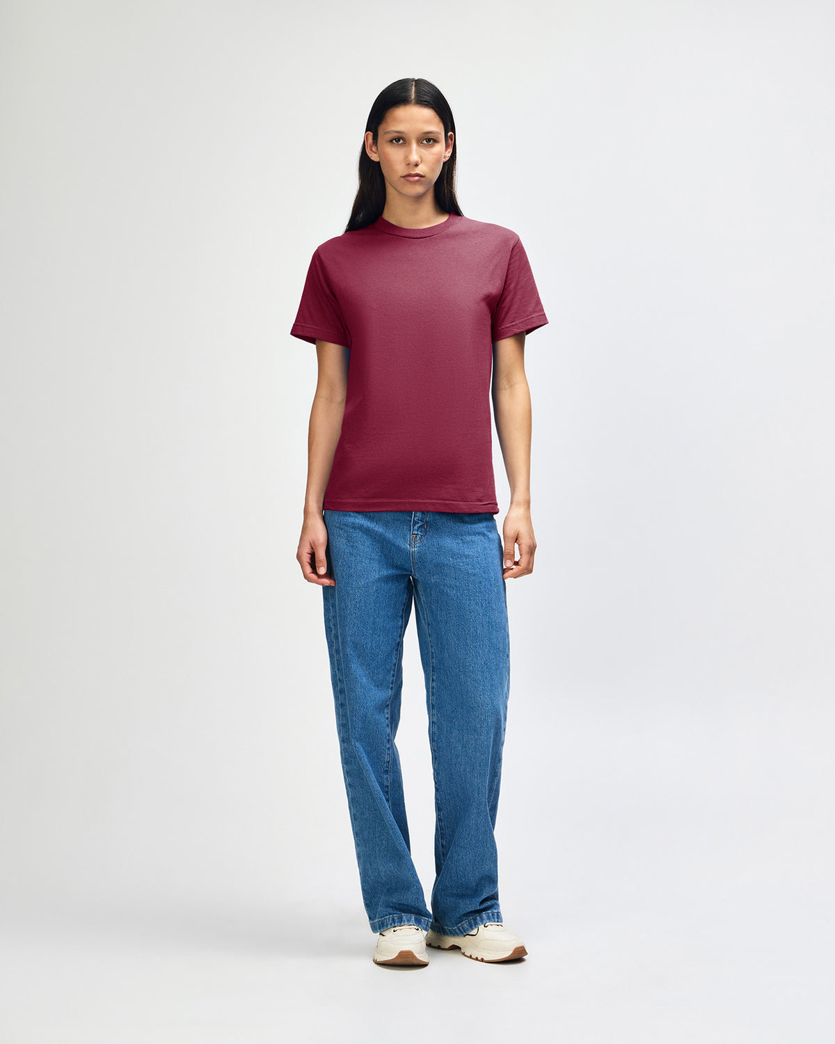 American Apparel Heavyweight Cotton Unisex T-Shirt - Burgundy