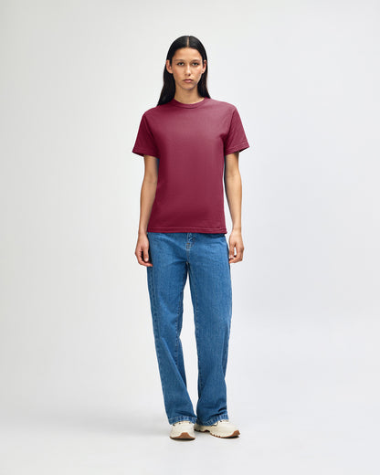 American Apparel Heavyweight Cotton Unisex T-Shirt - Burgundy