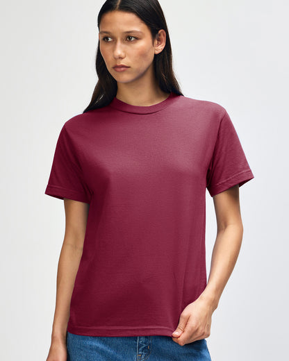 American Apparel Heavyweight Cotton Unisex T-Shirt - Burgundy