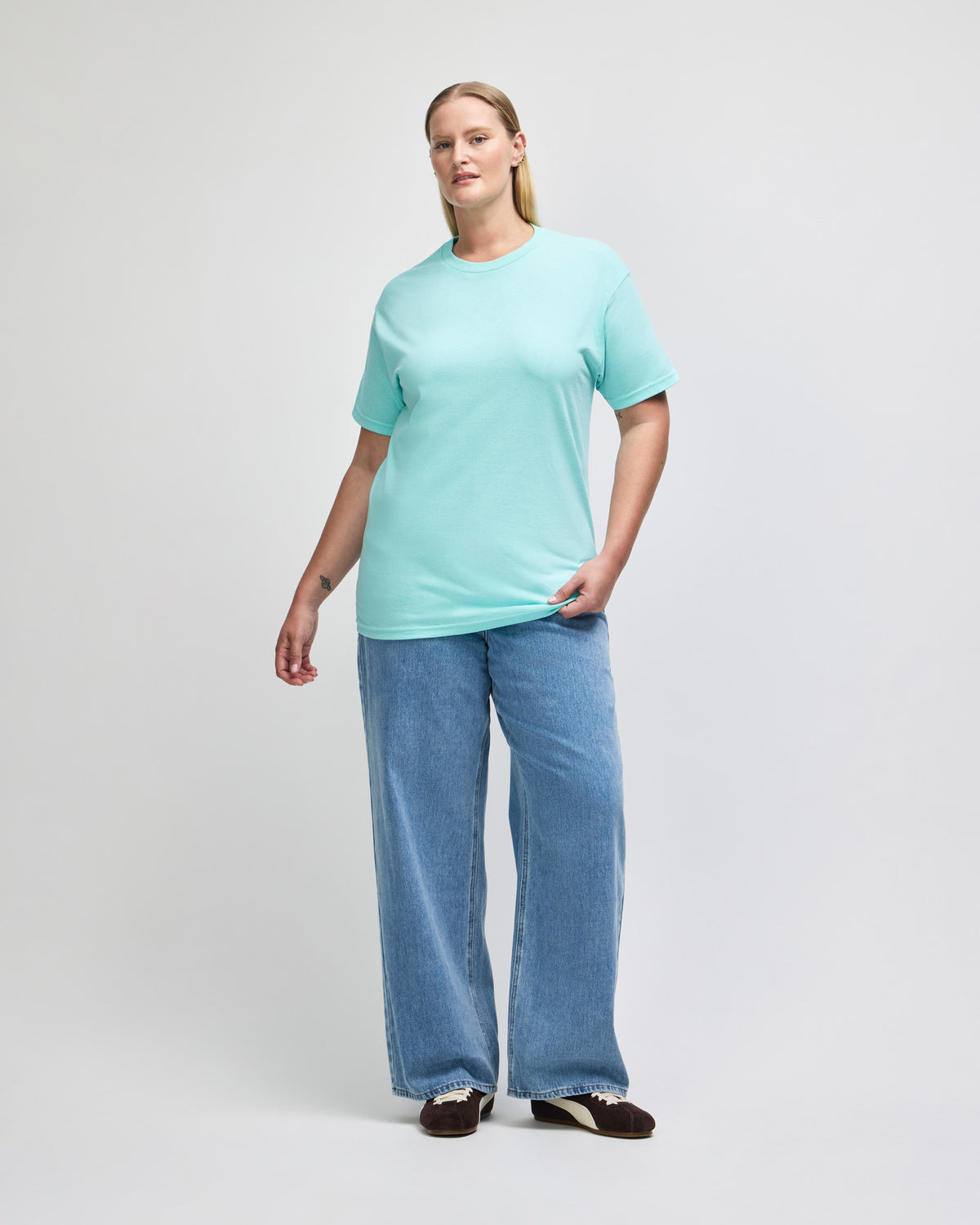 American Apparel Heavyweight Cotton Unisex T-Shirt - Celadon