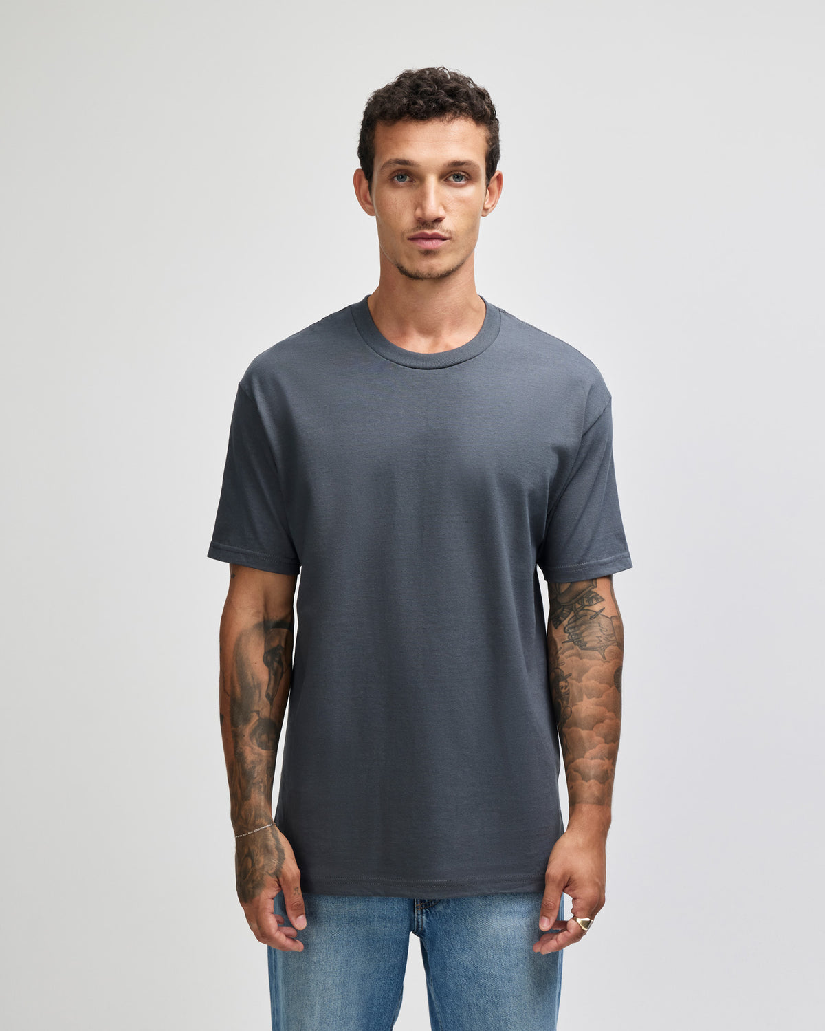 American Apparel Heavyweight Cotton Unisex T-Shirt - Charcoal