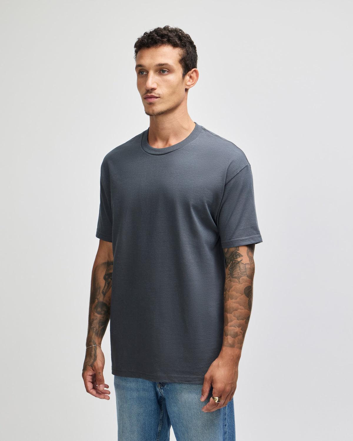 American Apparel Heavyweight Cotton Unisex T-Shirt - Charcoal