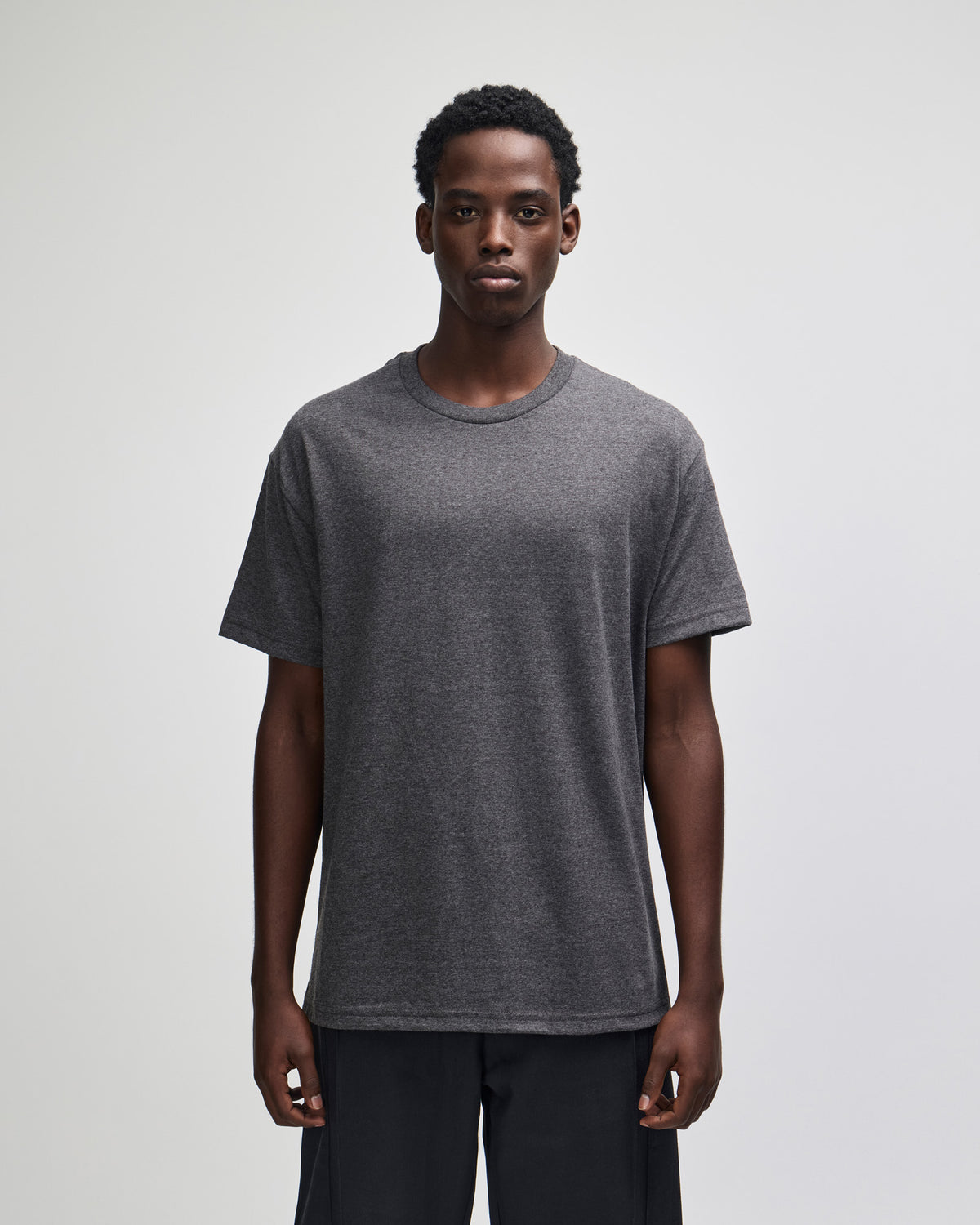 American Apparel Heavyweight Cotton Unisex T-Shirt - Heather Charcoal