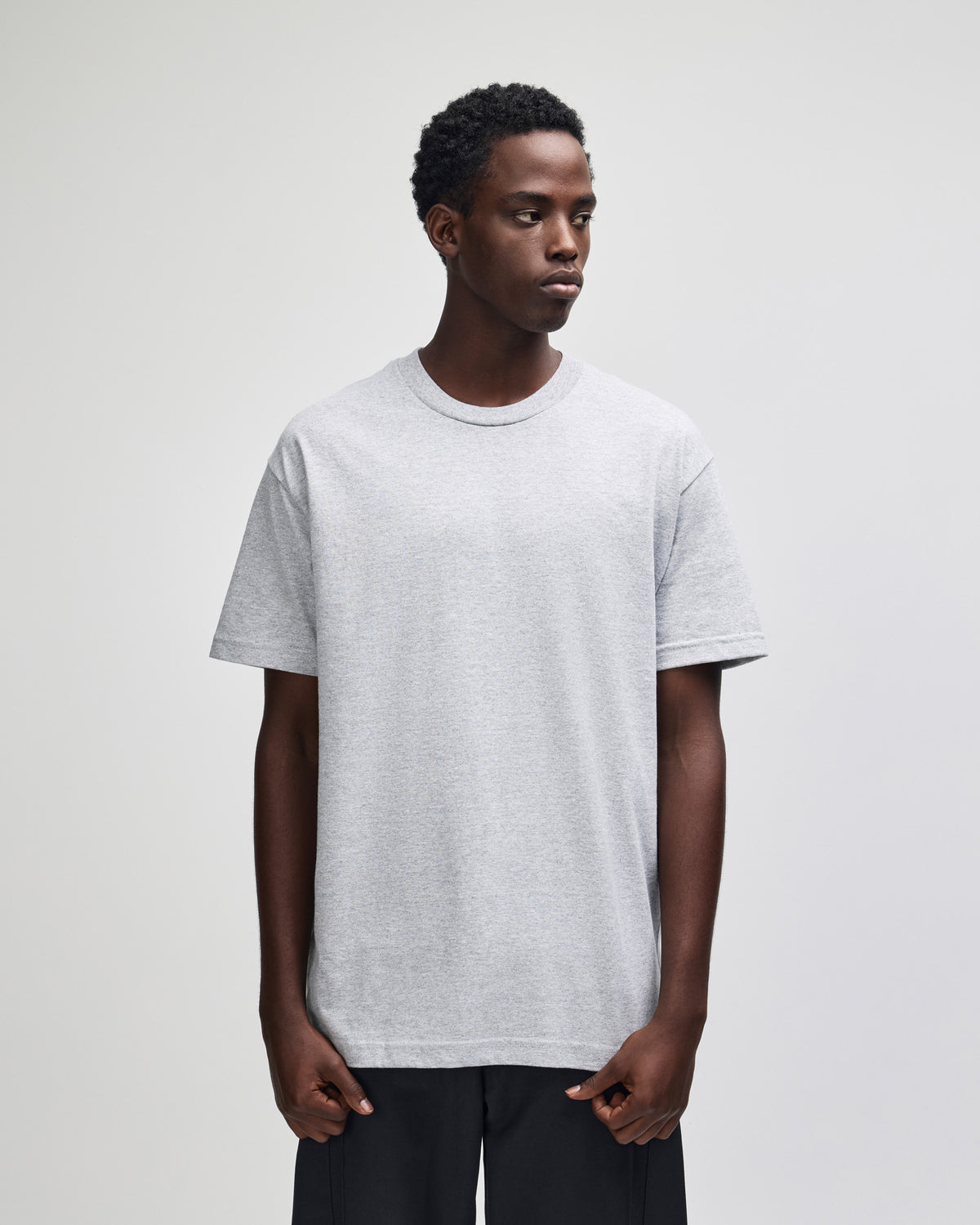 American Apparel Heavyweight Cotton Unisex T-Shirt - Heather Grey