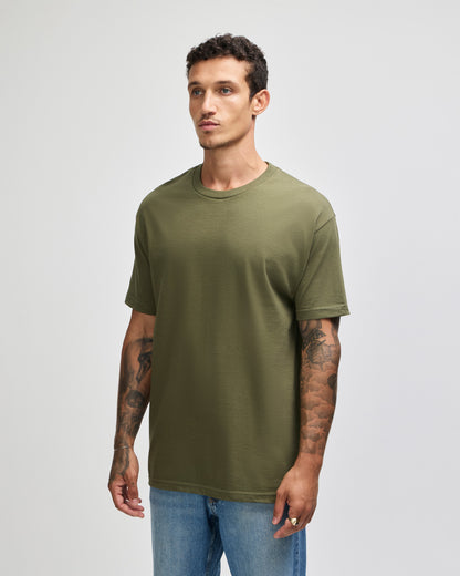 American Apparel Heavyweight Cotton Unisex T-Shirt - Military Green