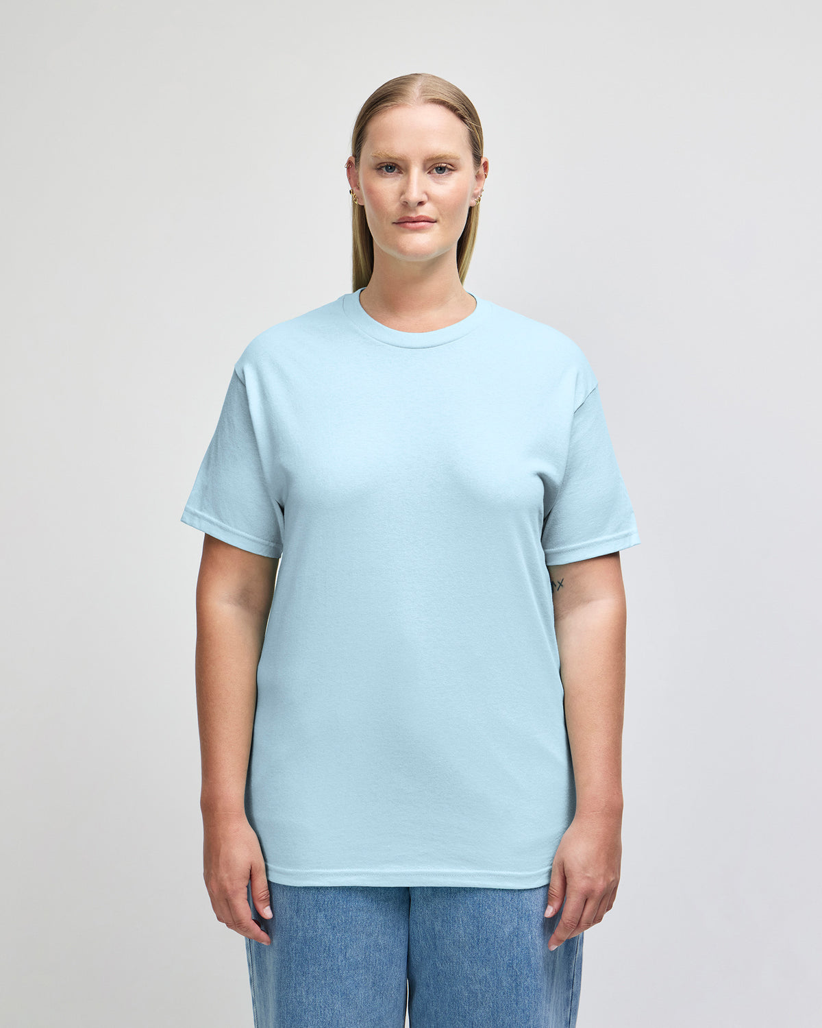 American Apparel Heavyweight Cotton Unisex T-Shirt - Powder Blue