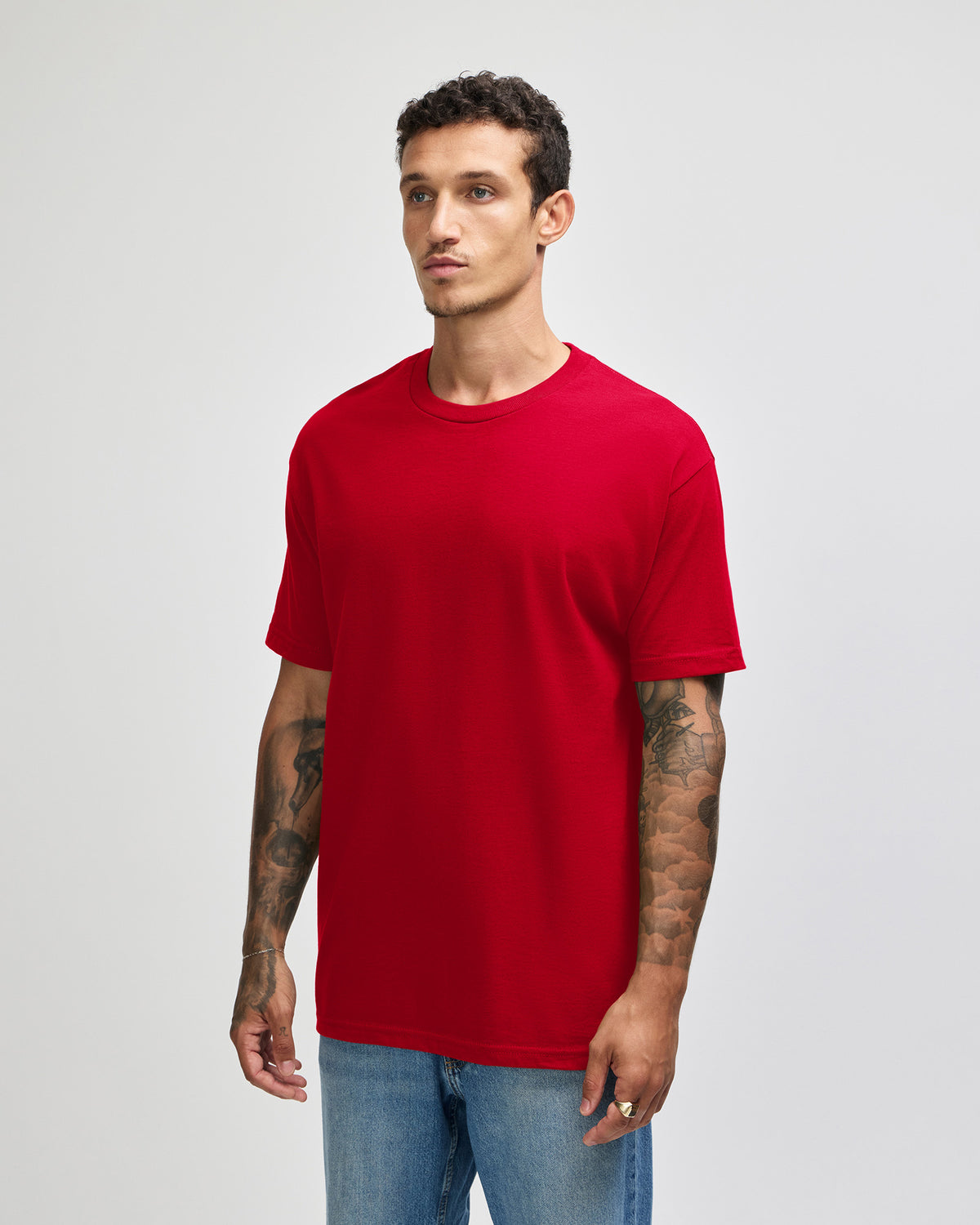 American Apparel Heavyweight Cotton Unisex T-Shirt - Red