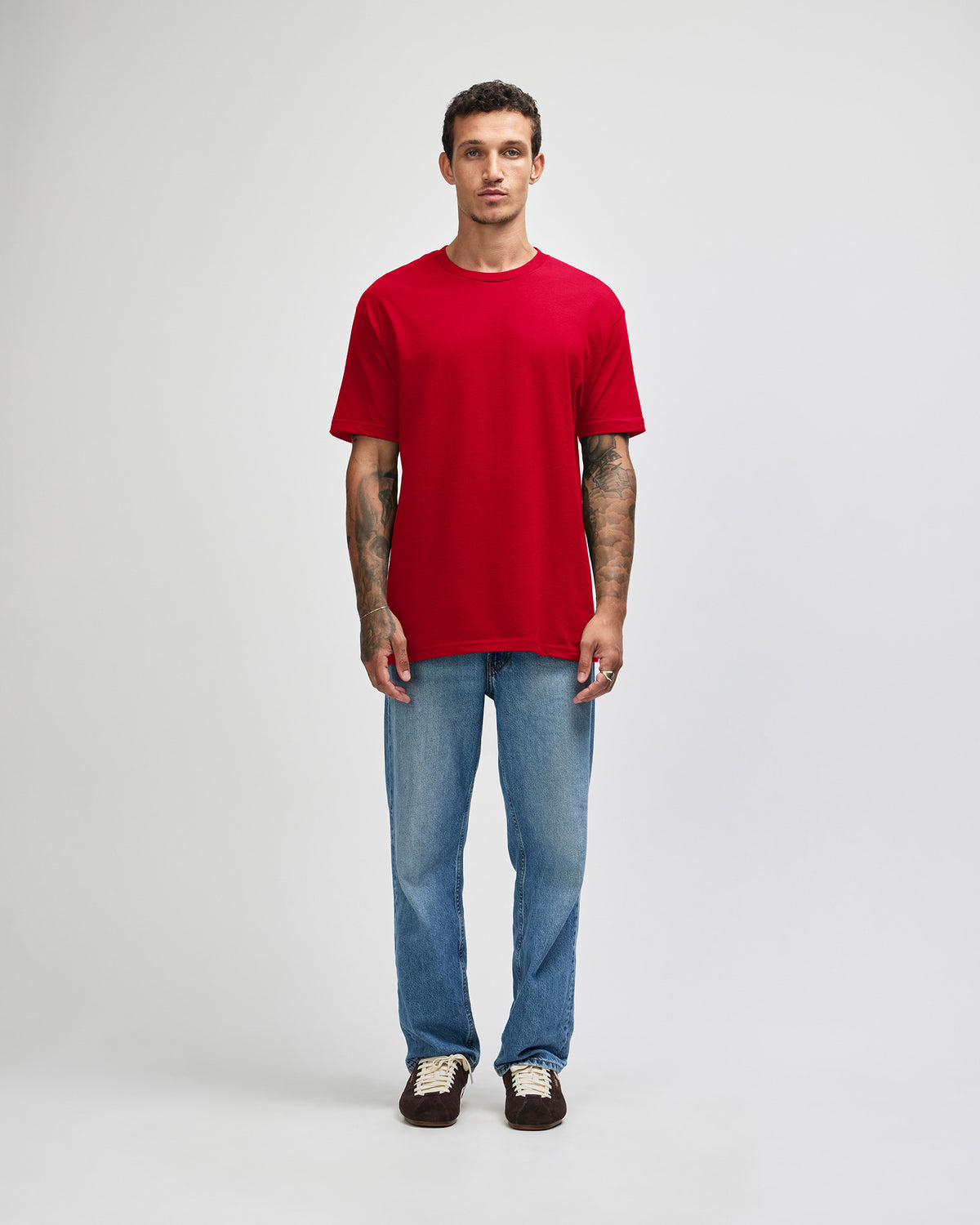 American Apparel Heavyweight Cotton Unisex T-Shirt - Red